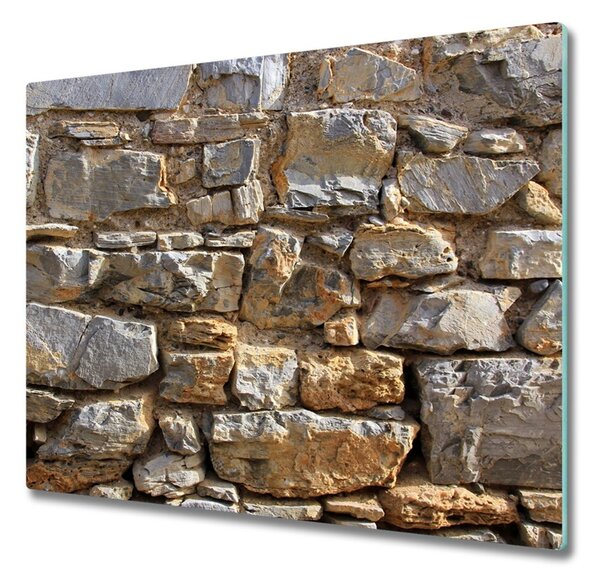 Üveg vágódeszka kő fal