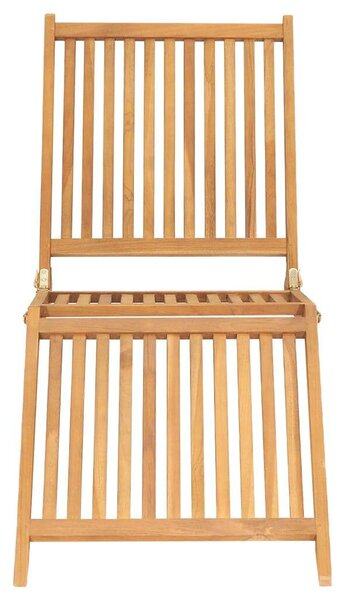 VidaXL Teakfa Összecsukható Napozóágy - 160cm