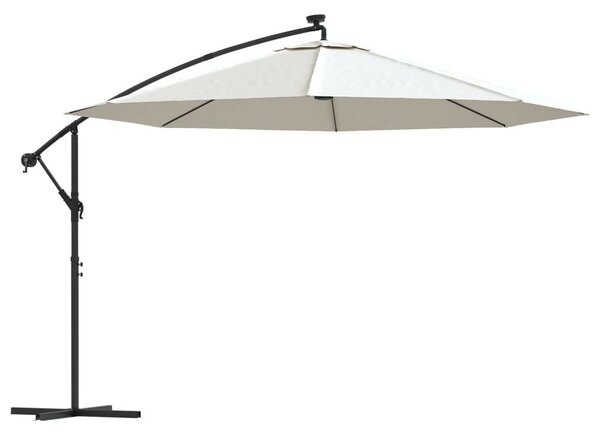 VidaXL Karos Napernyő - 350 cm - LED Világítás
