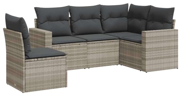 VidaXL Polyrattan Kerti Ülőgarnitúra - 5 részes