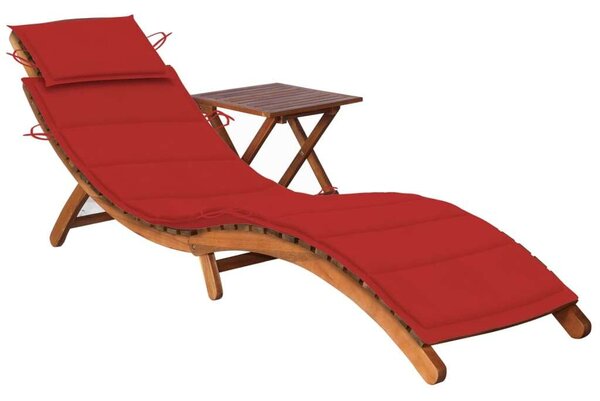 VidaXL Akácfa Napozóágy - Kert - 184cm