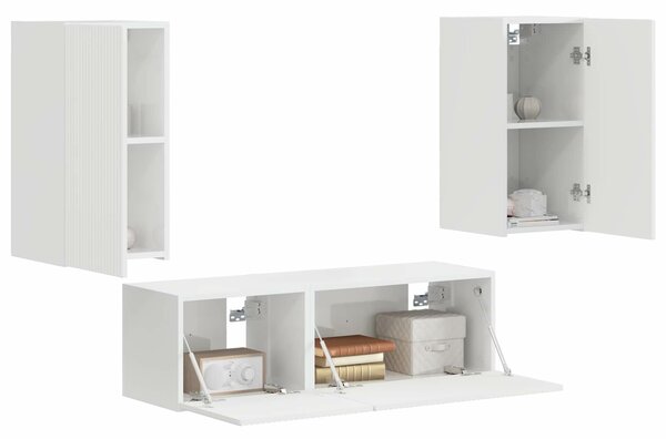 VidaXL Magas Fényű Fehér 60 x 31 x 29,5 cm