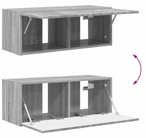 VidaXL TV falit kabinet szett 4 pcs Szürke Sonoma Faanyag