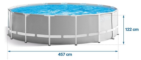 Intex 457x122cm Fémvázas medence szett (26726GN)