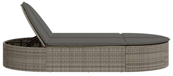 VidaXL Dupla Napozóágy - Polyrattan - 200cm