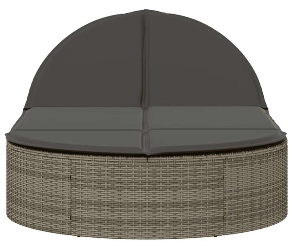 VidaXL Dupla Napozóágy - Polyrattan - 200cm