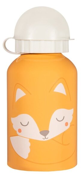 Woodland Fox narancssárga-fehér gyerek ivópalack, 250 ml - Sass & Belle