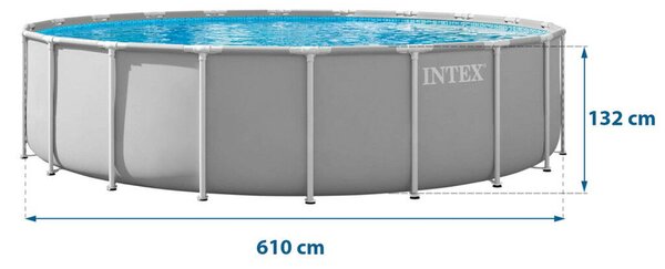 Kerti medence kerettel 610 x 132 cm 12 az 1-ben INTEX 26756ND
