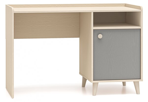 Marla íróasztal 120 cm - sivatagi homok / szürke palládium