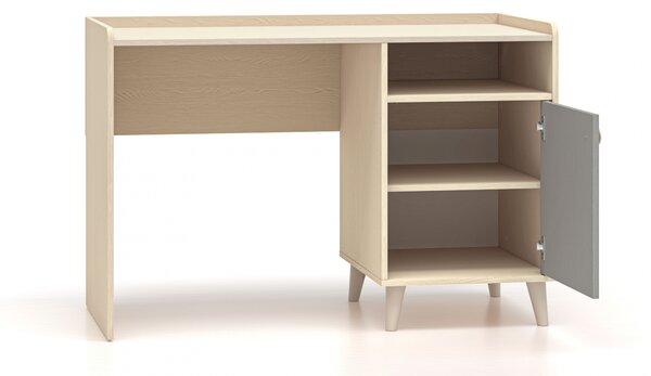 Marla íróasztal 120 cm - sivatagi homok / szürke palládium