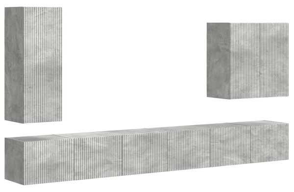 VidaXL 6 pcs Beton Szürke