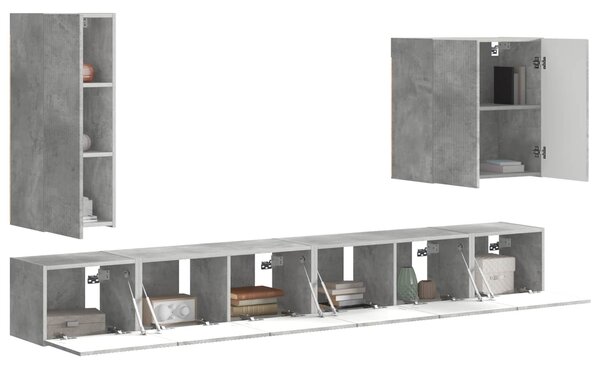 VidaXL 6 pcs Beton Szürke