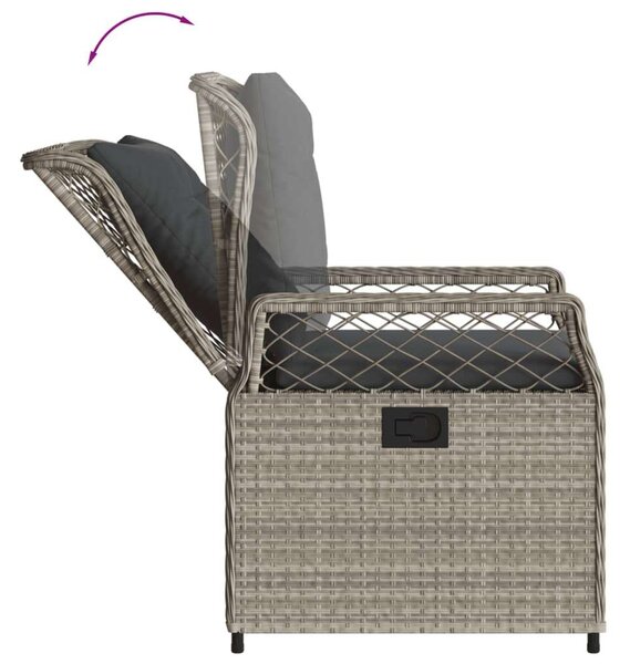 VidaXL Polyrattan Kerti Étkezőgarnitúra - 9 részes