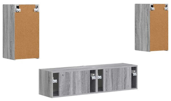VidaXL 2 pcs Szürke Sonoma