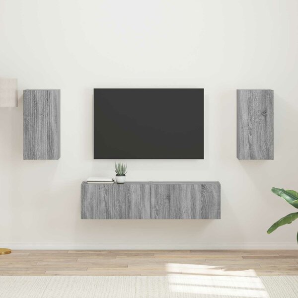 VidaXL 2 pcs Szürke Sonoma