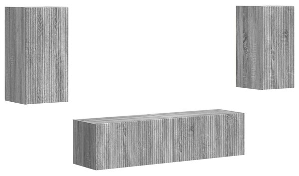 VidaXL 2 pcs Szürke Sonoma