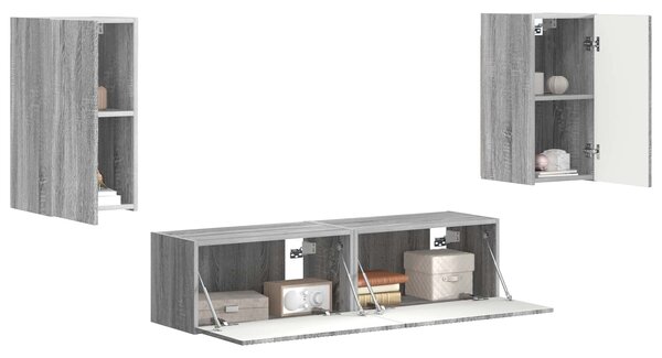 VidaXL 2 pcs Szürke Sonoma