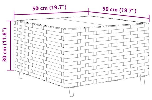 VidaXL 6 részes barna polyrattan kerti ülőgarnitúra párnákkal