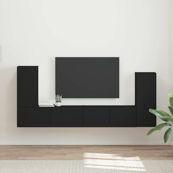 VidaXL 4 pcs Fekete