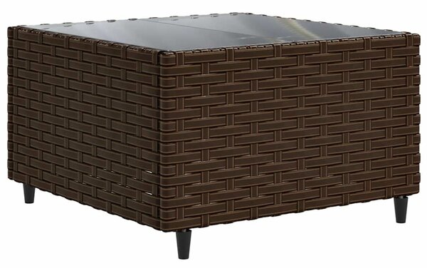 VidaXL 6 részes barna polyrattan kerti ülőgarnitúra párnákkal