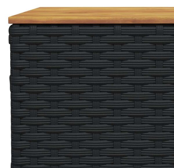 VidaXL Polyrattan Kerti Ülőgarnitúra - 6 részes - Fekete