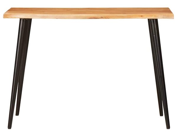 VidaXL Étkezőasztalok Barna és fekete 110 x 55 x 75 cm Tömör Mangófát