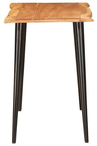 VidaXL Étkezőasztalok Barna és fekete 110 x 55 x 75 cm Tömör Mangófát