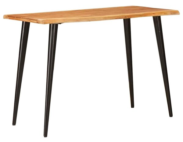 VidaXL Étkezőasztalok Barna és fekete 110 x 55 x 75 cm Tömör Mangófát