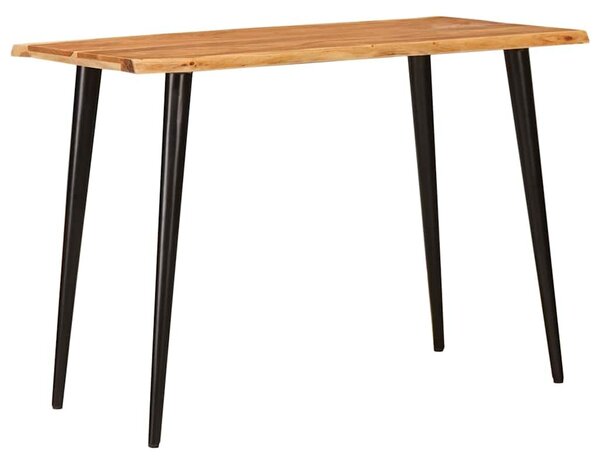 VidaXL Étkezőasztalok Barna és fekete 110 x 55 x 75 cm Tömör Mangófát
