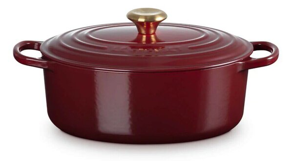 Le Creuset Signature ovális Öntöttvas Sütőtál 29cm - Bordó