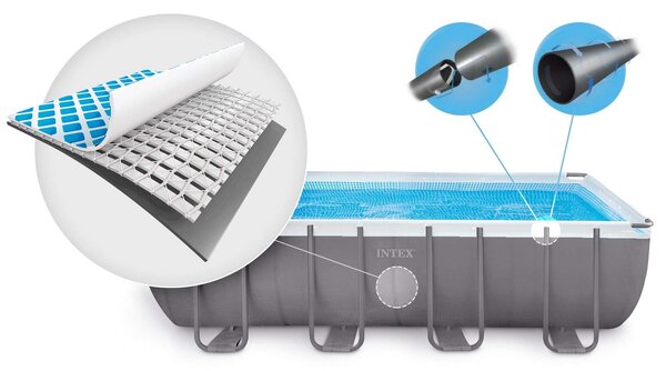 Intex Ultra Frame XTR négyszögletes fémvázas Medence kiegészítőkkel 549x274x132cm (26356NP)