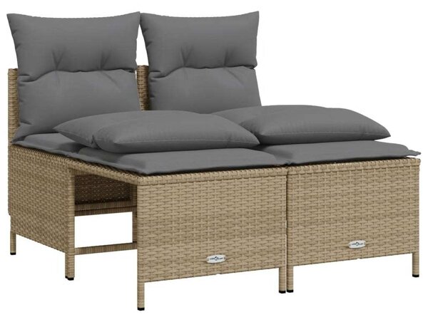 VidaXL Kerti Ülőgarnitúra - Polyrattan - Bézs - 5 részes