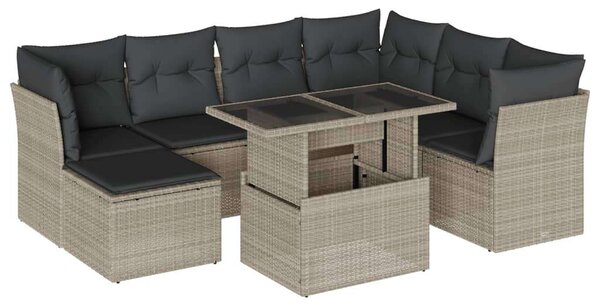 VidaXL Polyrattan Kerti Ülőgarnitúra - 8 részes