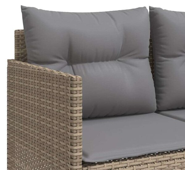 VidaXL Kerti Ülőgarnitúra - Polyrattan - Bézs - 5 részes