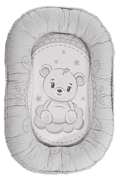Lorelli 2 az 1-ben babafészek - Bear Grey