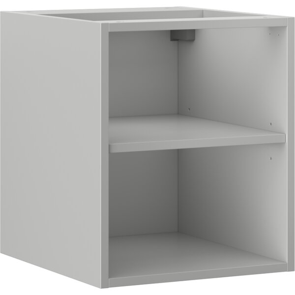 Mexen Box-A, nyitott szekrény polccal 40 cm, matt szürke, 91AX2-0400-470-0-62