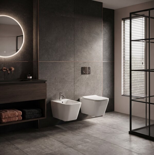 Erga Mery, fali bidé 520x360x300 mm, fényes fehér, ERG-V03-MERY-BD-WH