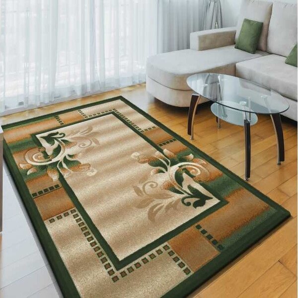 Darabos szőnyeg zöld színben Szélesség: 80 cm | Hossz: 150 cm