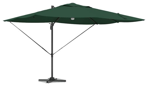 VidaXL Napernyő Zöld 351 x 250 x 253 cm Pamut és Alumínium