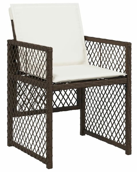 VidaXL 13 részes barna polyrattan kerti ülőgarnitúra párnákkal