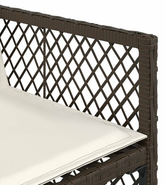 VidaXL 13 részes barna polyrattan kerti ülőgarnitúra párnákkal
