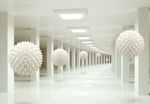 Fotótapéta Épület, világítás és fa, 3d fotótapéta, u24296 : Uwalls.hu