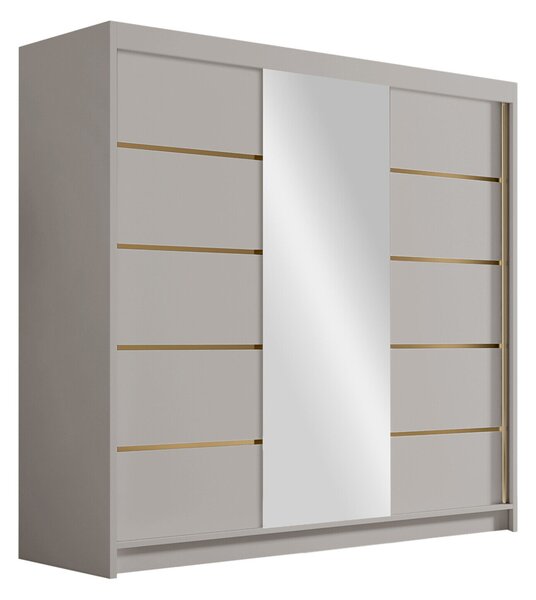 Gardróbszekrény Closico Plenor VI, Laminált forgácslap, 215x200x58cm, Kasmír