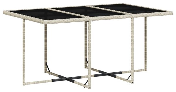 VidaXL 11 részes világosszürke polyrattan kerti ülőgarnitúra párnákkal
