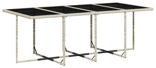 VidaXL 13 részes szürke polyrattan kerti étkezőgarnitúra párnákkal