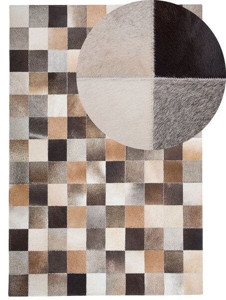 Szőnyeg SOKE Színes 160 x 230 cm Bőr
