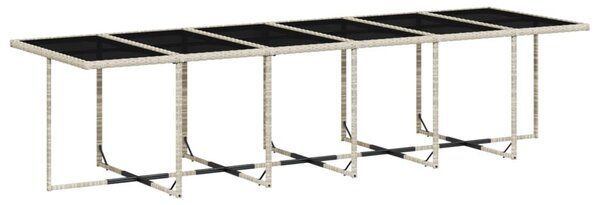 VidaXL 13 részes szürke polyrattan kerti étkezőgarnitúra párnákkal