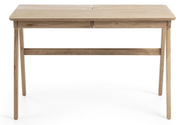Jakes Natural íróasztal, 120 x 65 cm - Kave Home