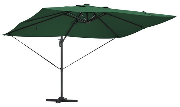 Konzolos Roma Napernyő LED-del Zöld 352x251x265 cm Alumínium