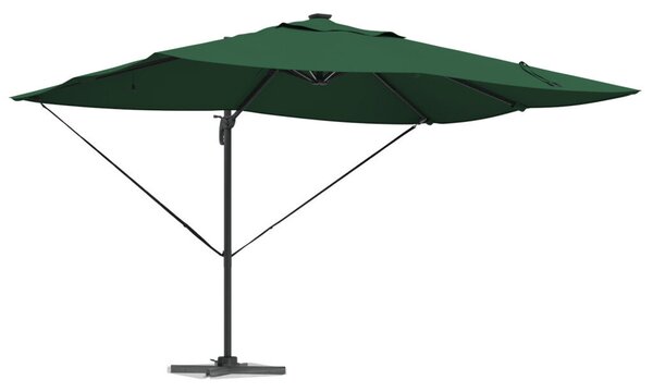 Konzolos Roma Napernyő LED-del Zöld 352x251x265 cm Alumínium